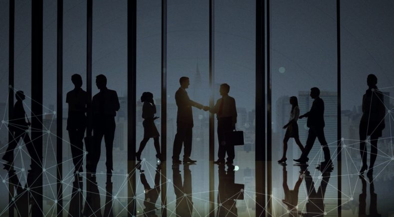 Business people in a casual meeting